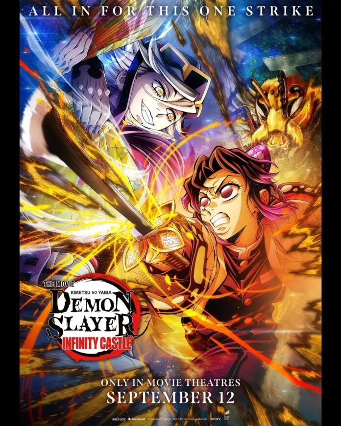 Poster resmi film Demon Slayer Infinity Castle 2025