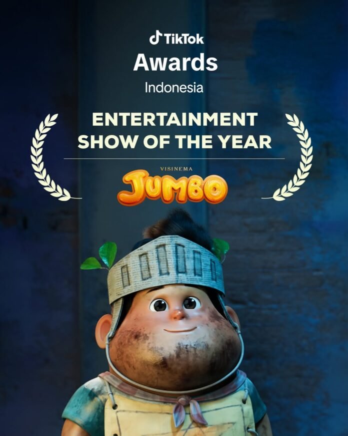 Poster kemenangan Film Animasi Jumbo meraih Piala Citra FFI 2025