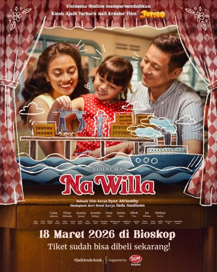 analisis film Na Willa 2026 dengan visual suasana masa kecil bernuansa hangat dan nostalgia