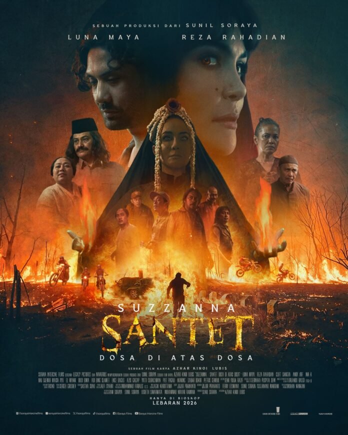 Review film Suzana Santet Dosa Di Atas Dosa 2026 dengan nuansa horor Indonesia yang megah dan atmosfer gelap
