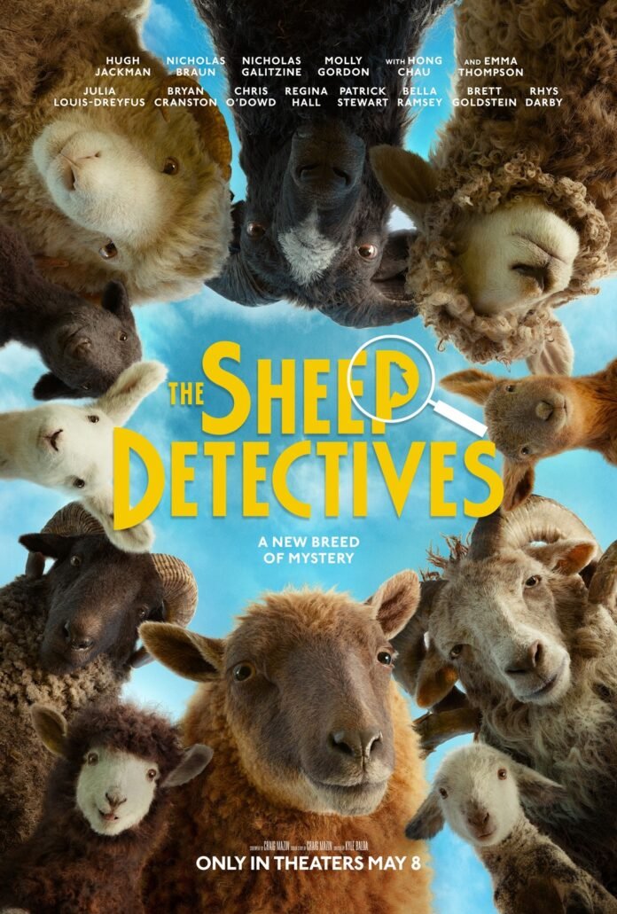 Review film The Sheep Detectives 2026 tentang sekumpulan domba yang menyelidiki misteri pembunuhan
