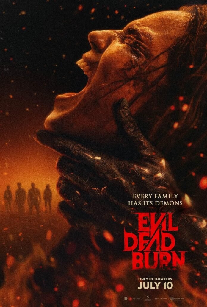 Review film horor Evil Dead Burn 2026 sutradara Sebastien Vanicek dengan latar badai salju